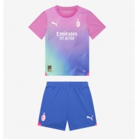 Camiseta AC Milan Theo Hernandez #19 Tercera Equipación para niños 2023-24 manga corta (+ pantalones cortos)